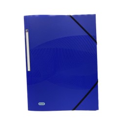 Chemise élastique A4 bleu ou rouge